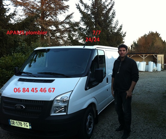 Camion David MARTIN, plombier à Saint Bonnet de Mure